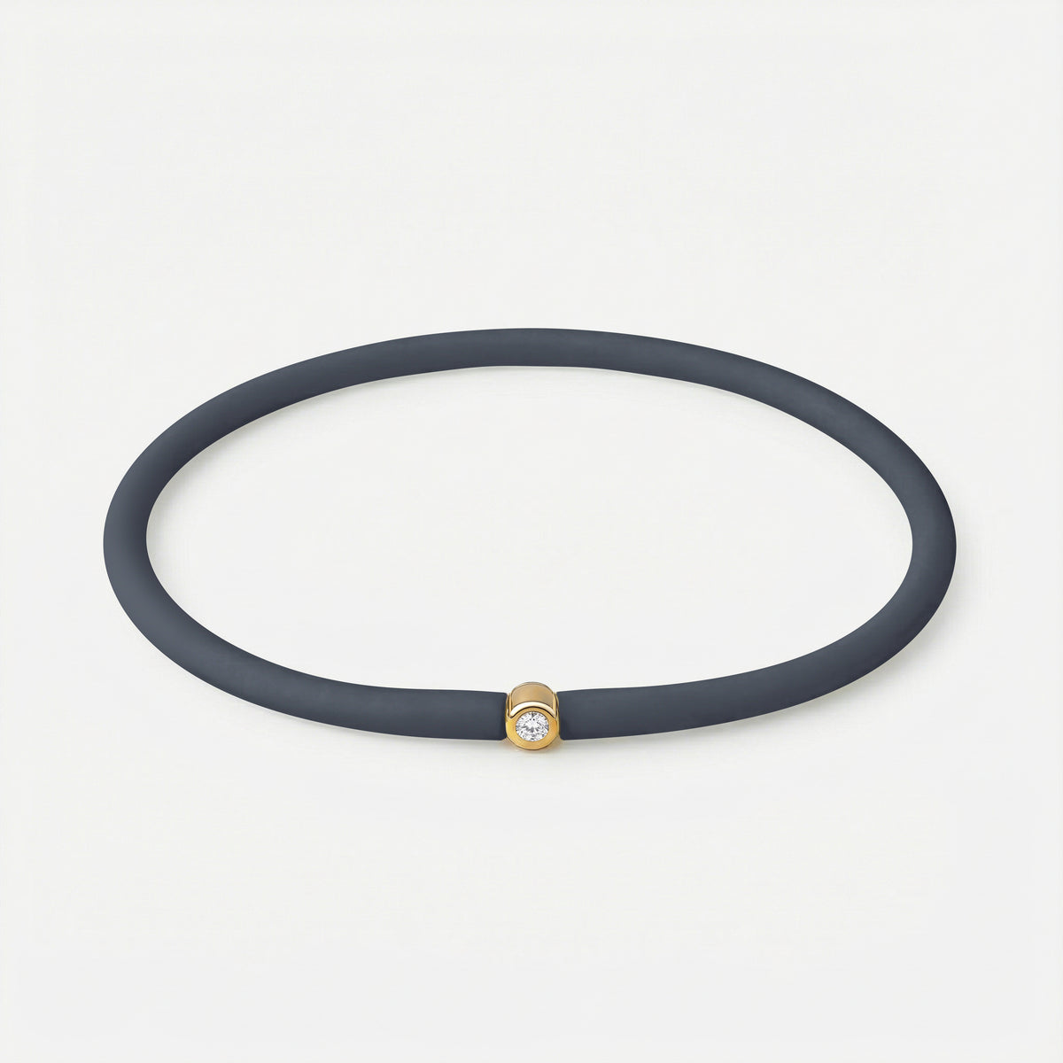 Rainbow Armband Anthrazit – Gelb vergoldet