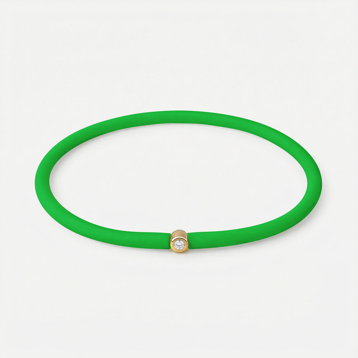 Rainbow Armband Apfelgrün – Gelb vergoldet
