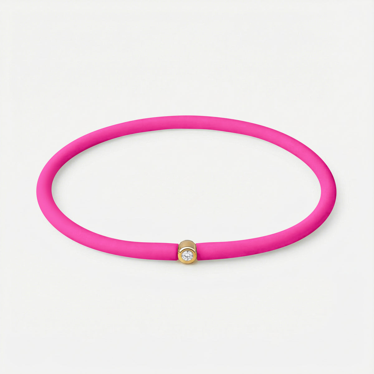 Rainbow Armband Pink – Gelb vergoldet