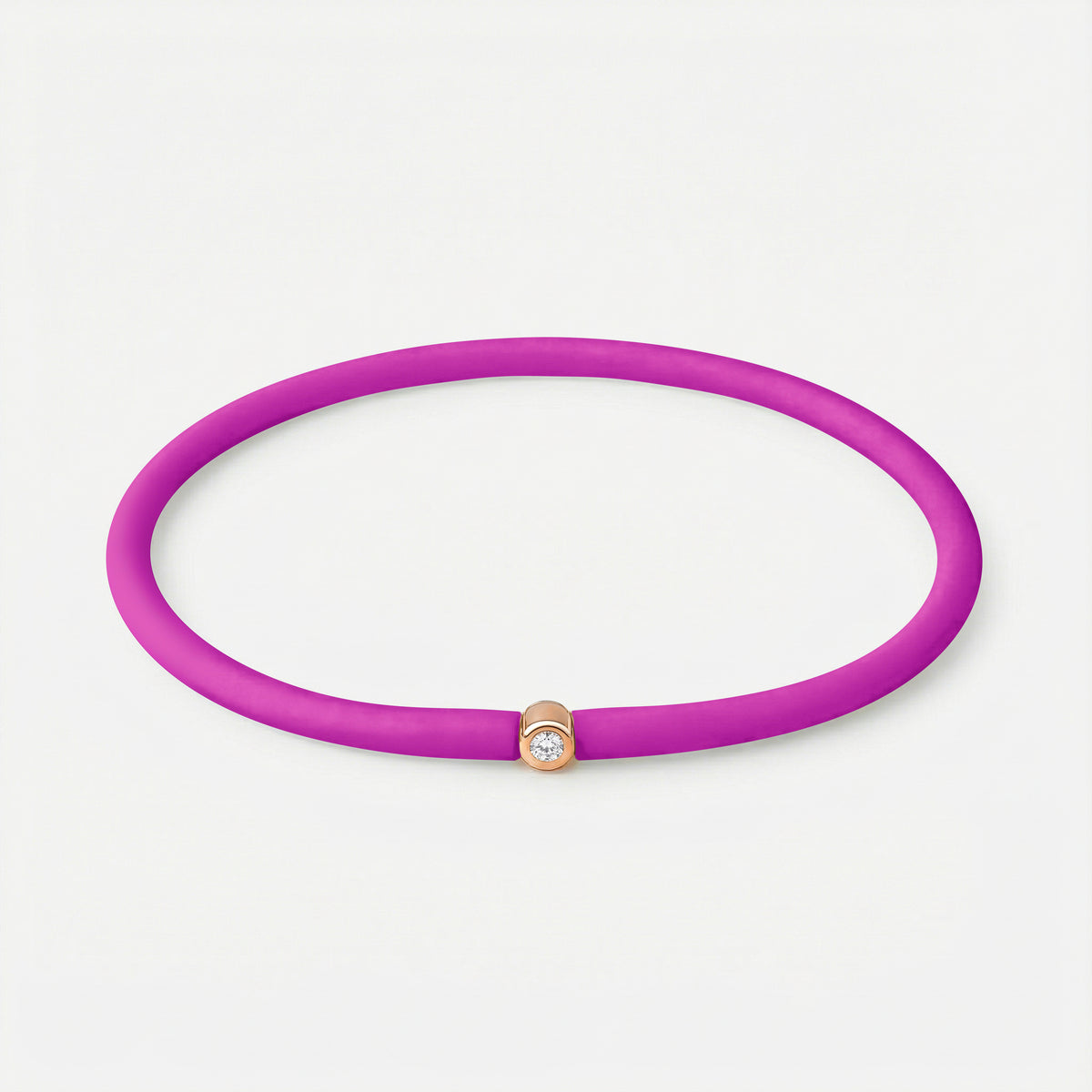 Rainbow Armband Lila – Rosé vergoldet