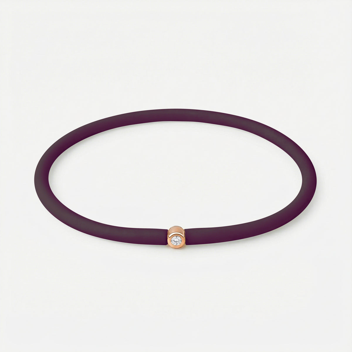 Rainbow Armband Pflaume – Rosé vergoldet