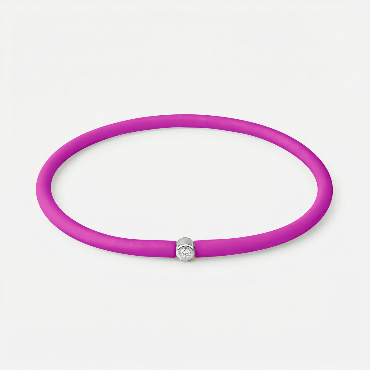 Rainbow Armband Lila – Silber