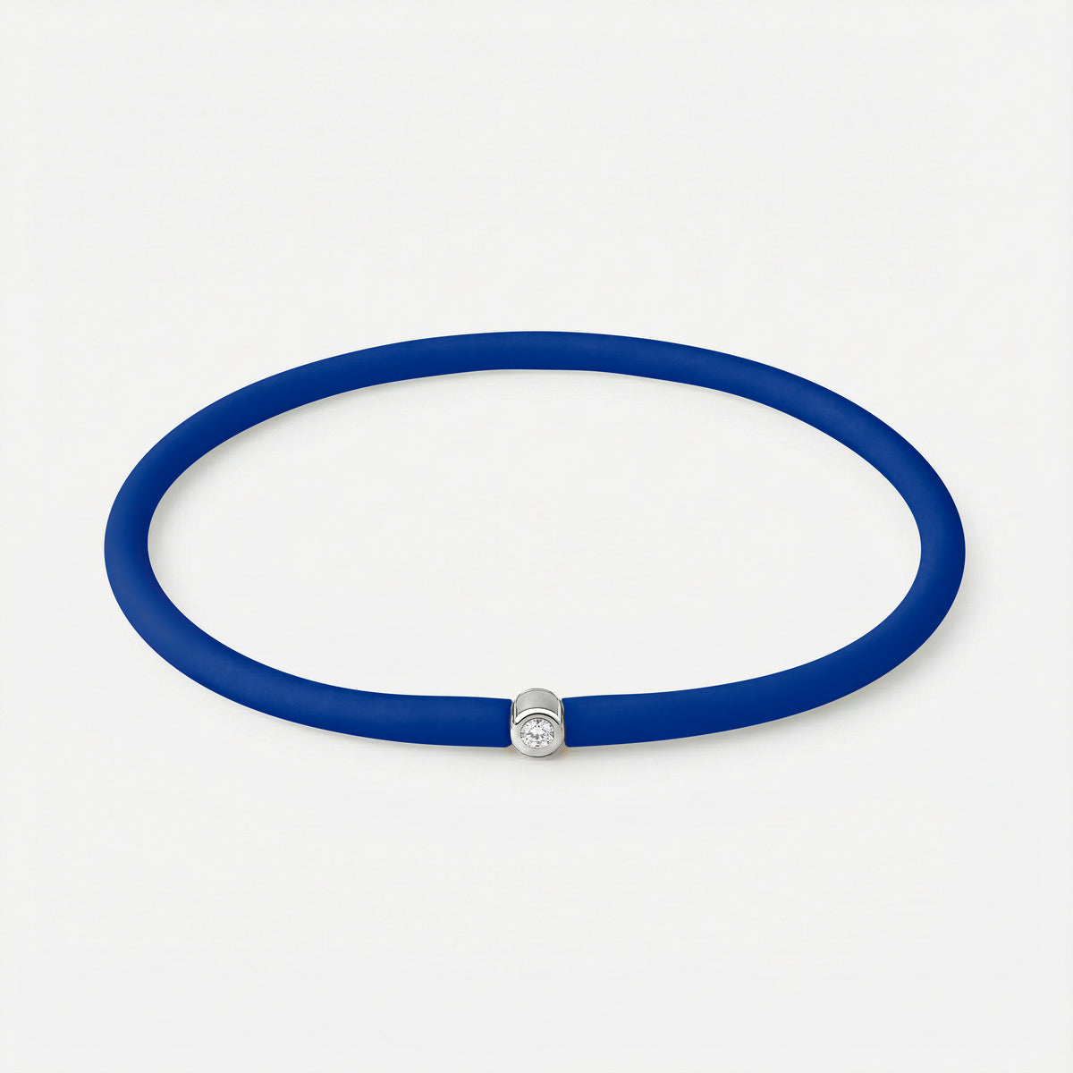 Rainbow Armband Marine – Silber