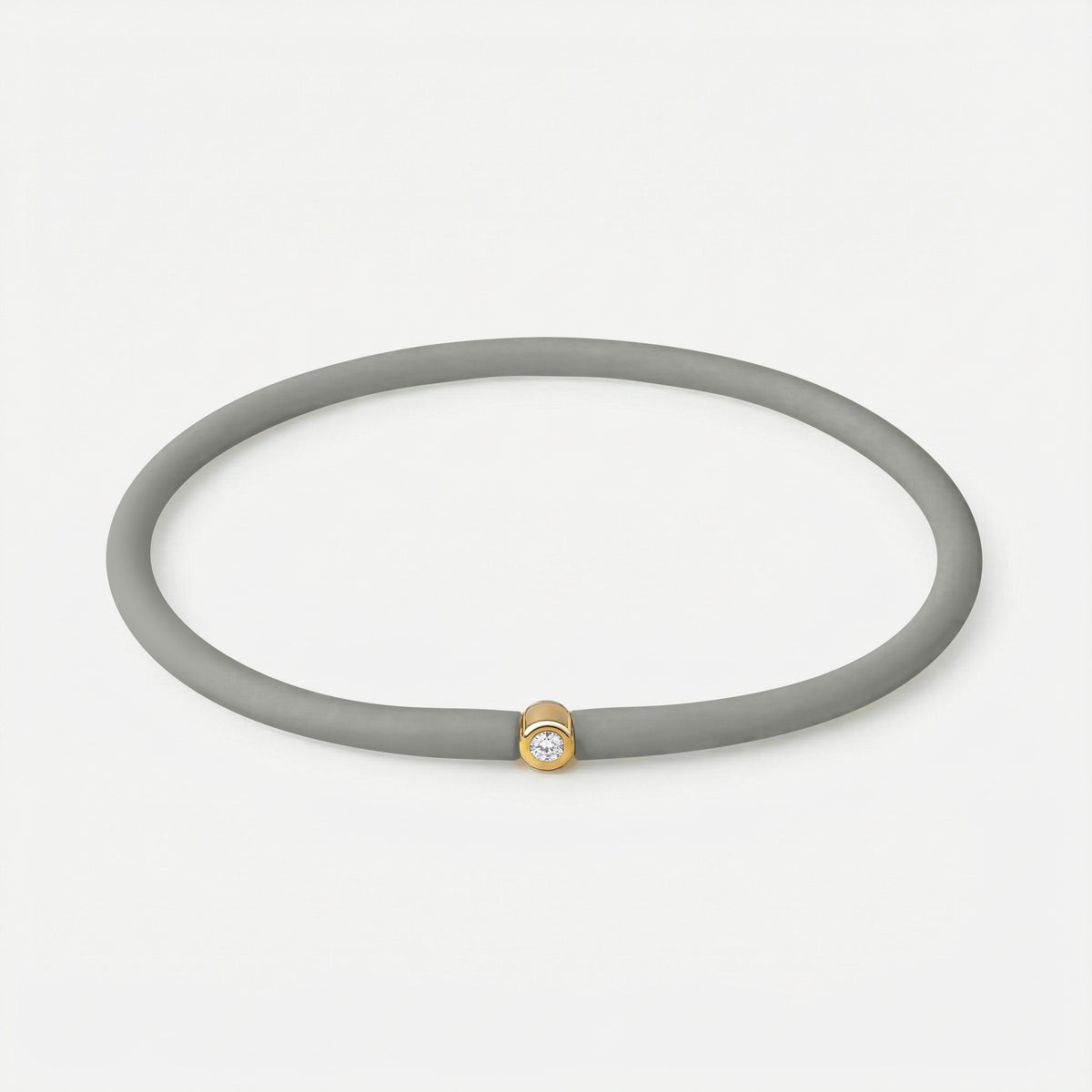 Rainbow Armband Grau – Gelb vergoldet
