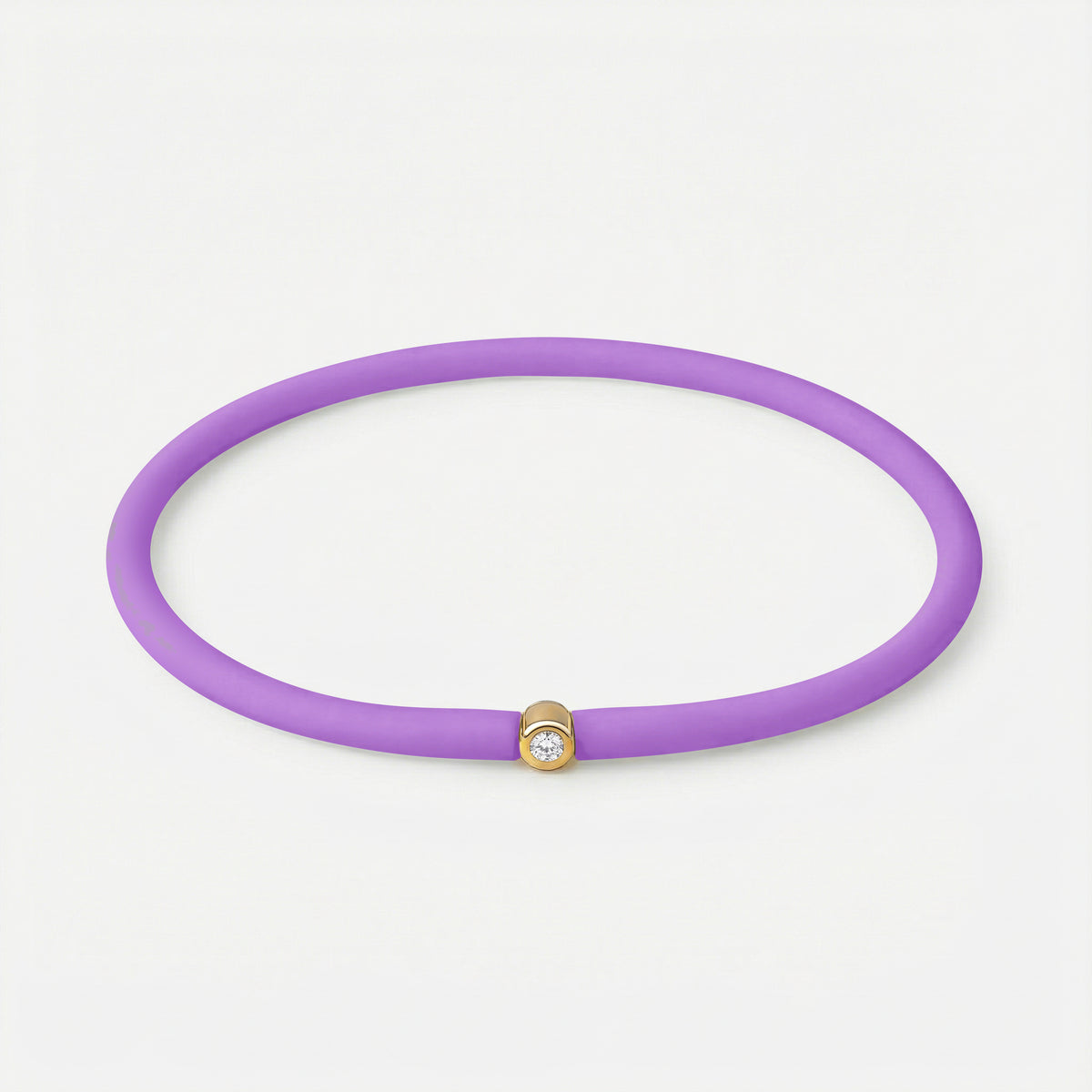 Rainbow Armband Lavendel – Gelb vergoldet