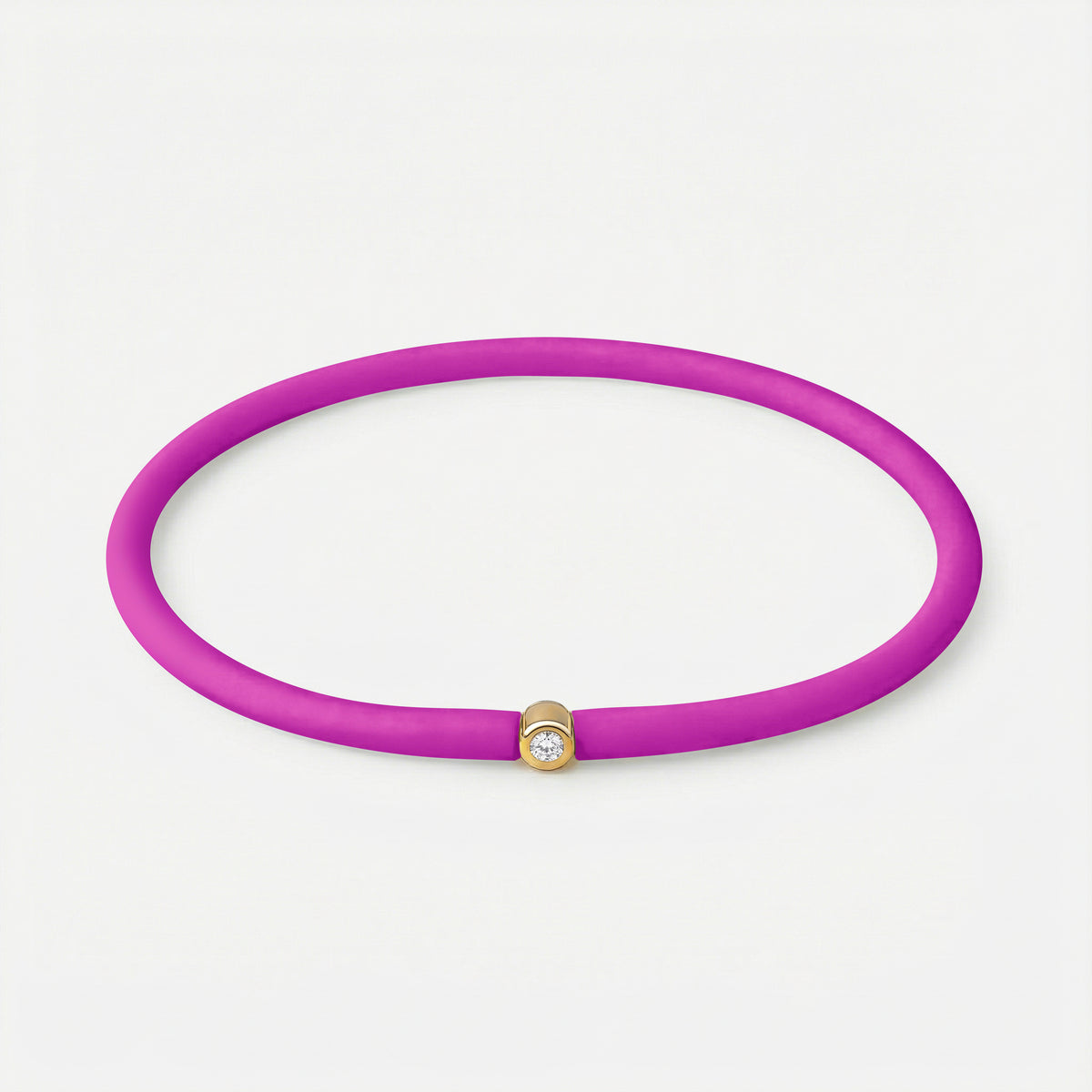 Rainbow Armband Lila – Gelb vergoldet
