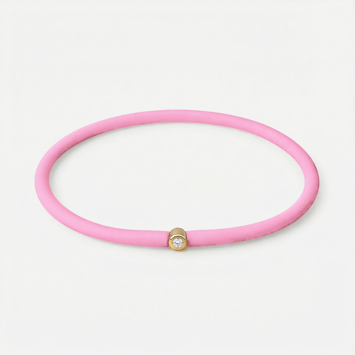 Rainbow Armband Rosa – Gelb vergoldet