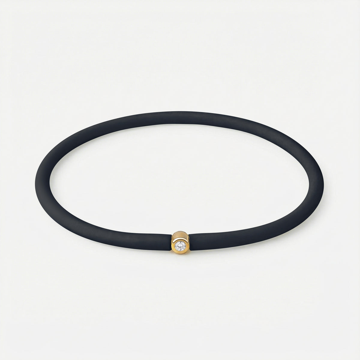 Rainbow Armband Schwarz – Gelb vergoldet