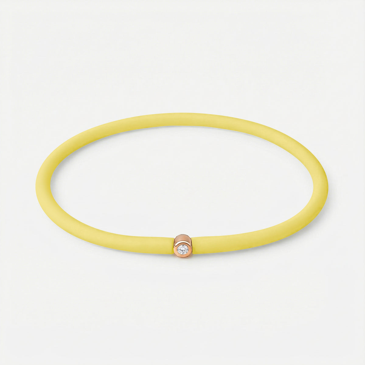 Rainbow Armband Gelb – Rosé vergoldet