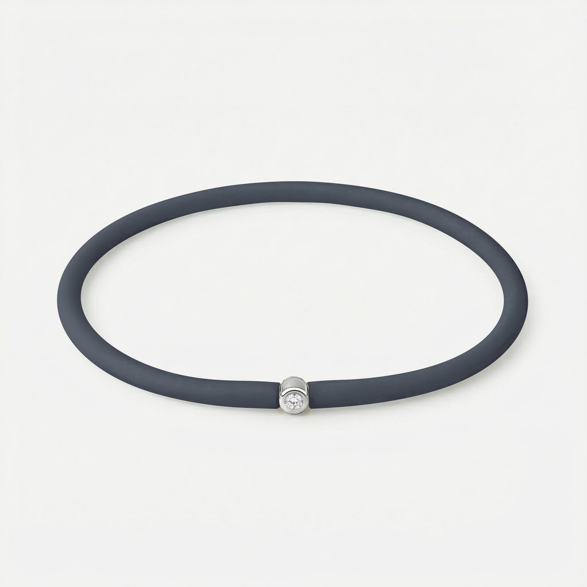 Rainbow Armband Anthrazit – Silber