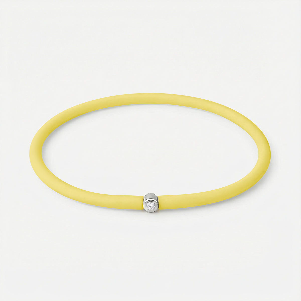 Rainbow Armband Gelb – Silber