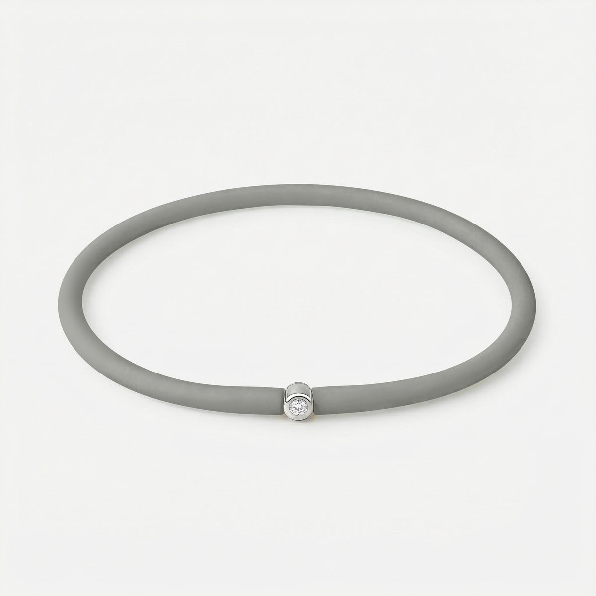 Rainbow Armband Grau – Silber