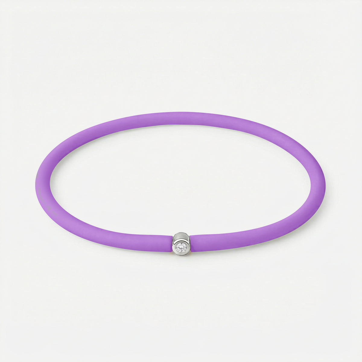 Rainbow Armband Lavendel – Silber