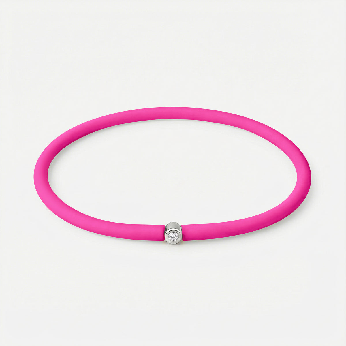 Rainbow Armband Pink – Silber