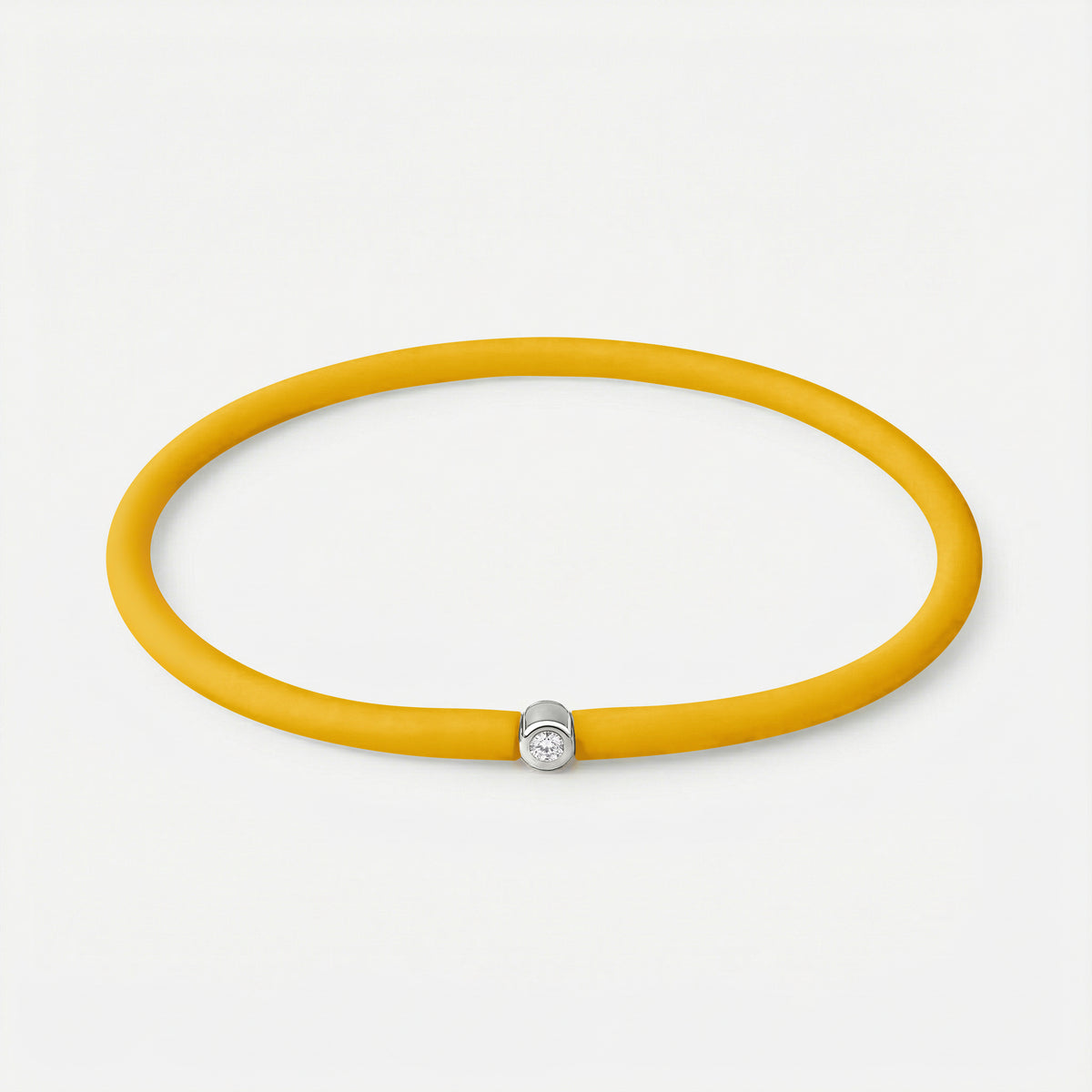 Rainbow Armband Senf – Silber