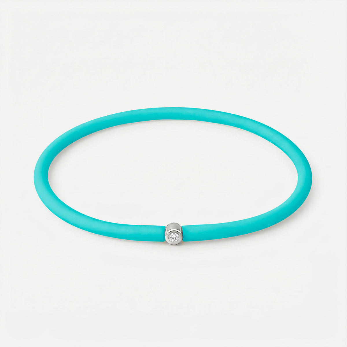 Rainbow Armband Türkis – Silber